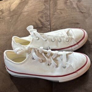 Converse White and Red Kids Sneakers
